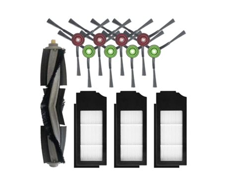 Escova principal do filtro escova lateral para ecovacs deebot x1 turbo/omni robot