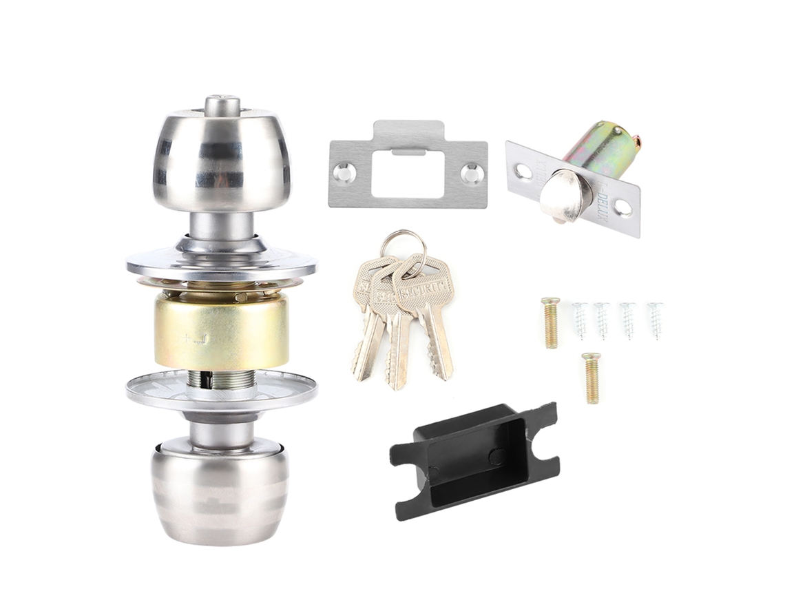 Pestillo De Bola De Acero Inoxidable De Lengüeta Corta Para Puertas De Dormitorios Y Baños Residenciales.