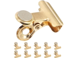 Elegantes Clips Magnéticos Portafotos Portátil Acero Inoxidable 12 Unidades Acabado Metálico Pequeñas Obras