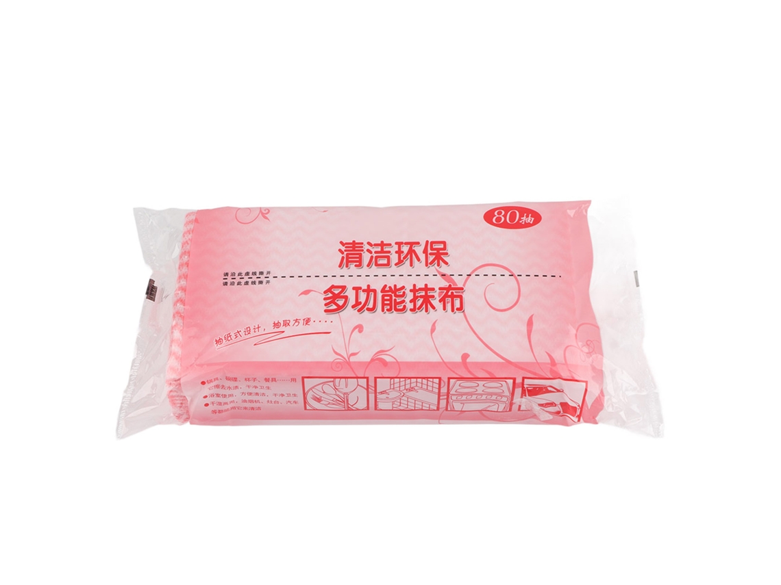 80 Paños De Cocina Desechables Antiadherentes No Tejidos (rosa)
