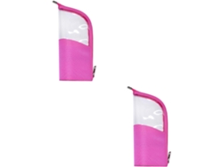 Neceser Impermeable De 2 Piezas En Tela Oxford Con Brochas De Maquillaje Y Cosméticos.
