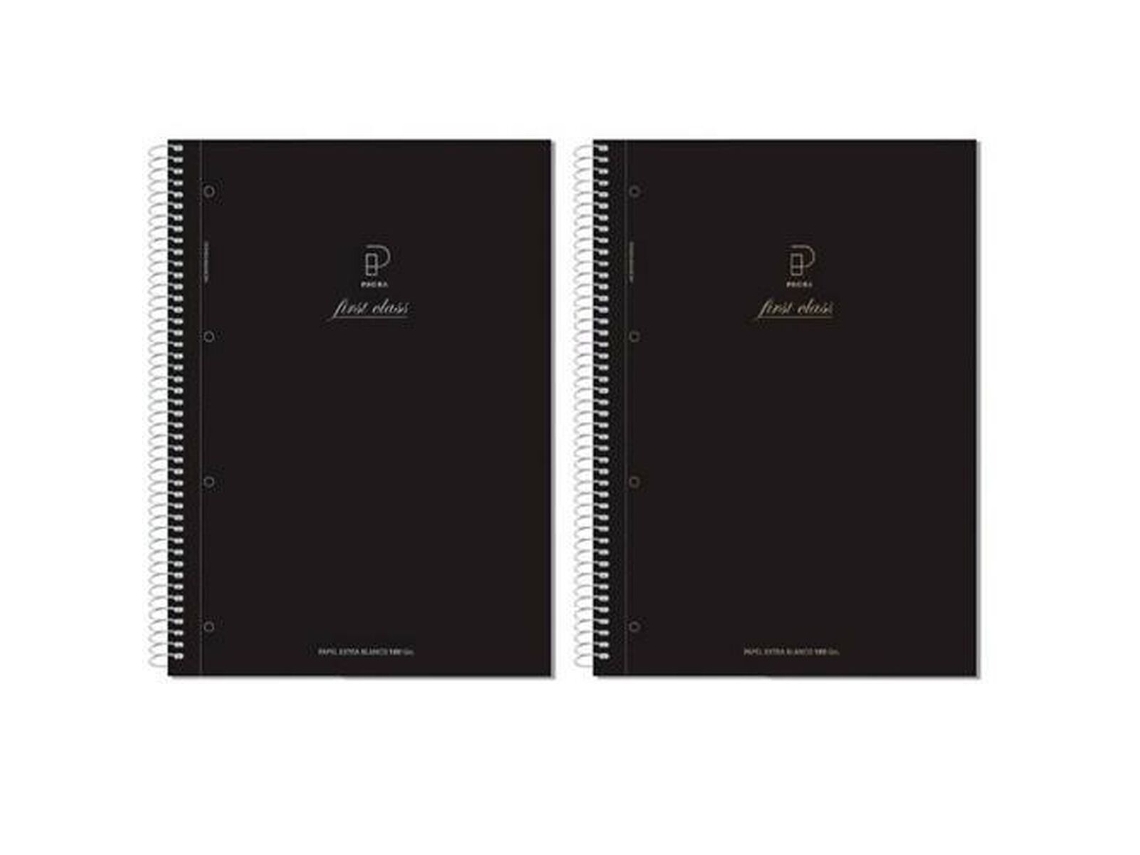 Cuaderno Pacsa First Class 4 Unidades A5 Negro 120 Hojas