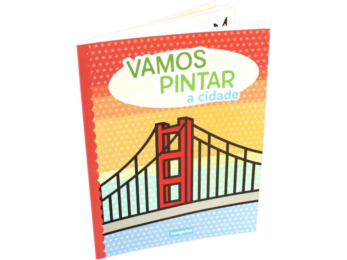 Libro Vamos Pintar - A cidade de Europrice (Portugués)