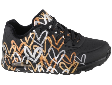 Zapatos SKECHERS Mujer (Cuero Sintético - Negro - 40)