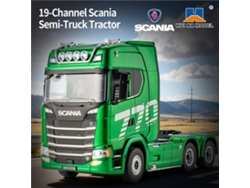1502 Remolque Rc Verdehuina Toys 1501 Pro 1502 1/18 2.4g 19ch Scania 770s Tractor Remolque Oficial Led Proporcional Rtr