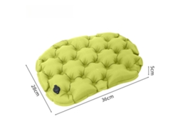 Cojín De Asiento Inflable Plegable, Impermeable/reforzado, Adecuado Para Acampar Al Aire Libre Y Para La Oficina (verde) Czhhmart