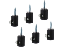 Ganchos De Iluminación De Candelabro, 6 Ganchos Negros Para Colgar Luces De Techo Con Cable