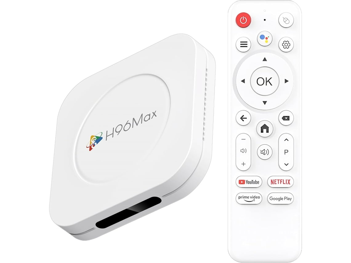 Tv Box Android 14.0, M1 Plus 4k Uhd, Dispositivo De Transmisión Para Tv Con Hdr10, 4 Gb De Ram/32 Gb De Rom (blanco)