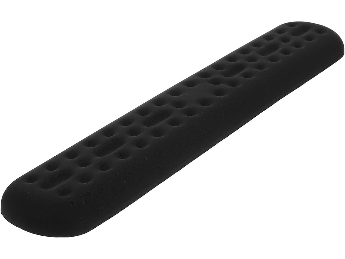 Reposamuñecas Para Teclado Y Ratón, Espuma Viscoelástica, 36 Cm, Negro, Antideslizante.