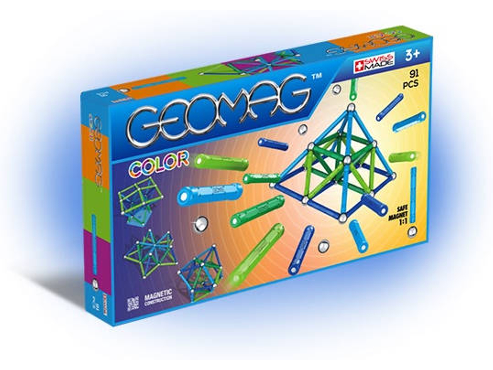 Construcción GEOMAG Color (91 Peças)