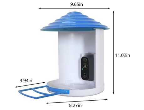 Comederos para pájaros, comedero para pájaros con cámara, cámara de observación de aves captura automáticamente videos de aves, cámara de video BIS...