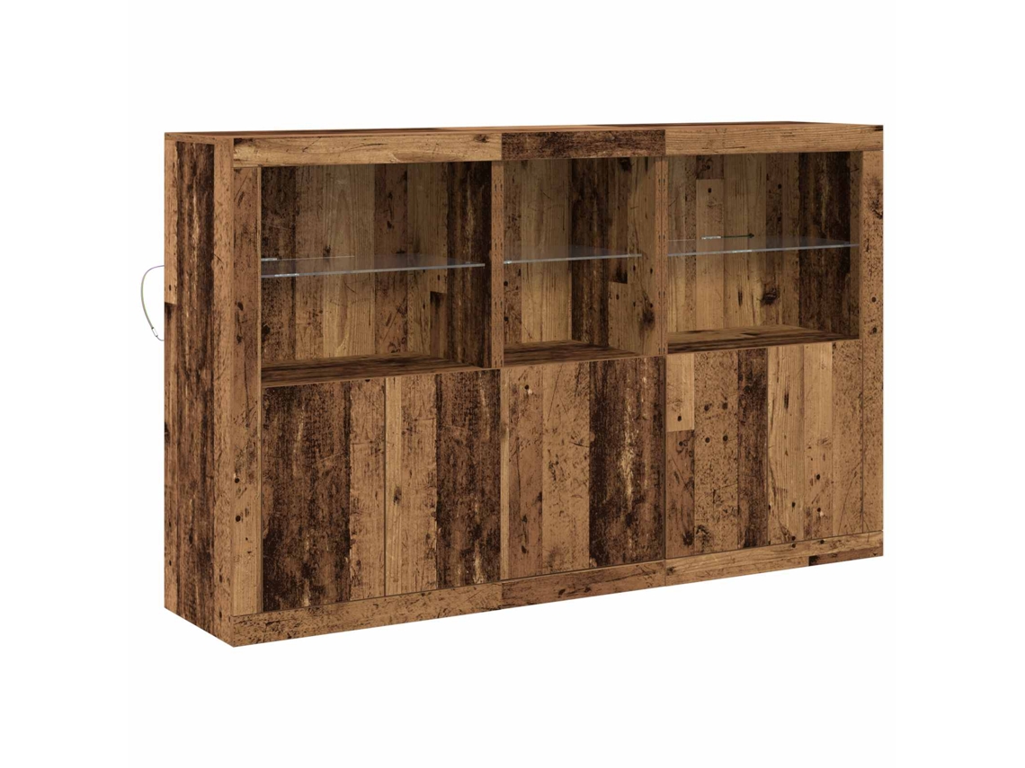 Aparador LED de madera antigua 162 x 37 x 100 cm MAISON EXCLUSIVE