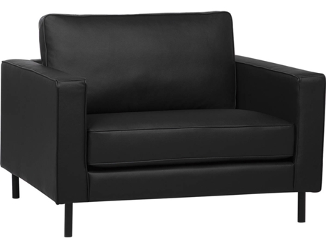 Sillón Savalen (Negro - Piel -91x117x87 cm)