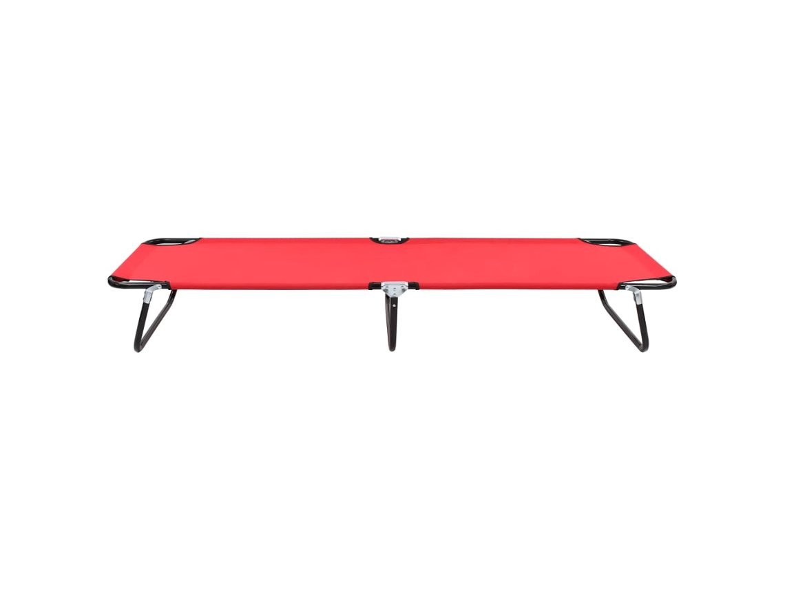 Tumbona | Tumbona De Exterior | Silla Plegable Acero Roja Wsd824241