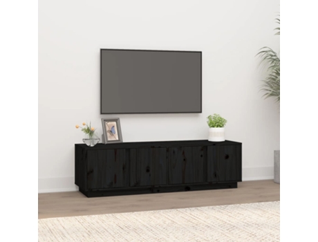 Mueble De Tv VIDAXL Negro Madera (140x40x40 cm)