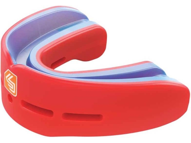 Protector Dental SHOCK DOCTOR Nano Double (Talla: Única - Rojo y Azul)