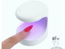 Minilámpara UV para uñas Wejago, con apertura de 180°, secador de uñas USB, lámpara UV LED portátil. Ly Ebike