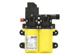 Bomba de agua eléctrica de diafragma autoaspirante de 12 V y 100 W con doble succión (amarilla)