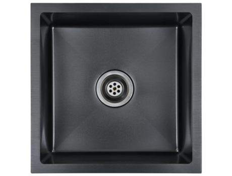 Fregadero VIDAXL Hecho A Mano Acero Inoxidable Negro