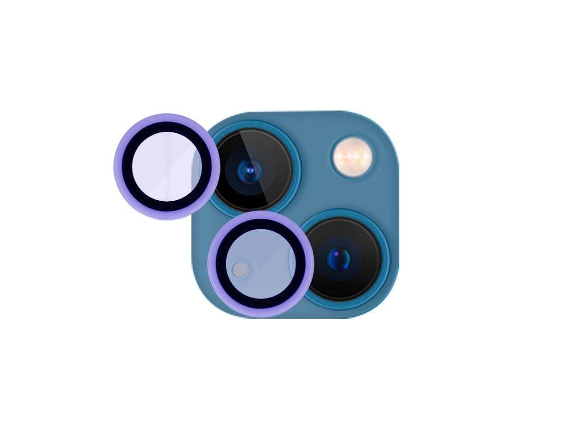Cubre Objetivo Fluorescente Malva Para Iphone 13 Mini