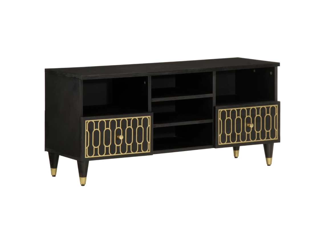 Mueble De Tv VIDAXL Negro Madera (100x33x46 cm )