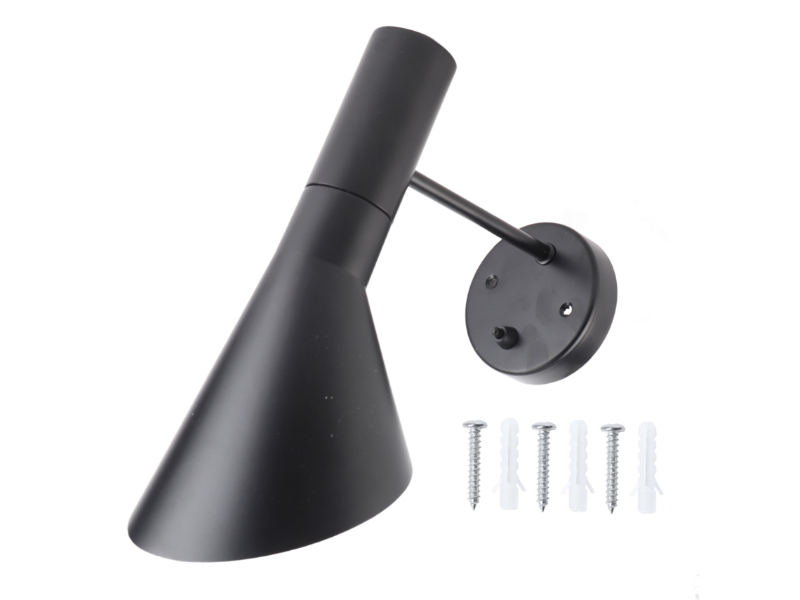 Lámpara De Pared Ajustable E27 Para Dormitorio, Sala De Estar, Cafetería, 85v-265v, Hierro Negro Moderno