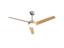Ventilador De Techo 132 Cm Led 22w Con 3 Aspas Abs Y Mando