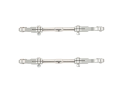 2 Piezas De Varilla De Conexión Superior De Suspensión Trasera De Aluminio Plateado Para Accesorios De Coche Rc Corally Kronos 6s 1/8