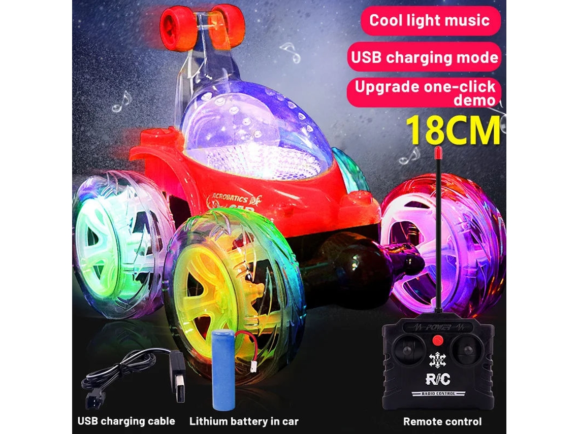 Camión volquete recargable de 18 cm con luces y música - Rojo DIGITALLAB