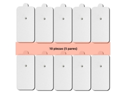 (9 X 5 Cm, 10 Piezas) Parche De Estimulación Muscular Ems, Electrodo De Gel Autoadhesivo No Tejido