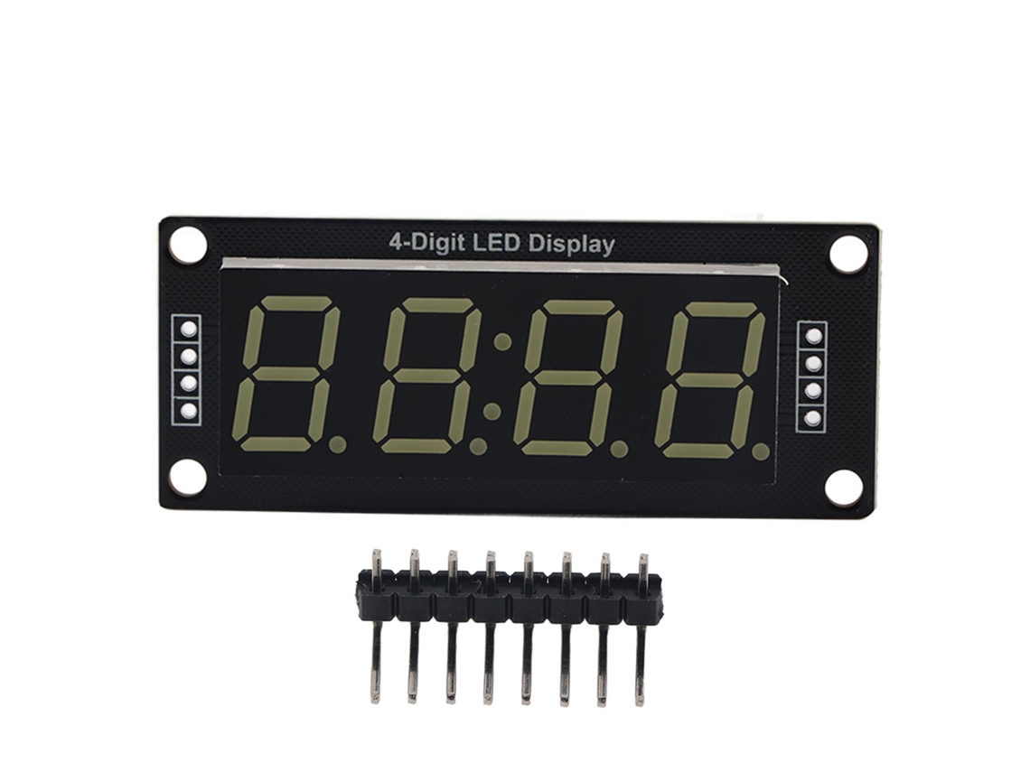 Módulo De Tubo Led Blanco De 7 Segmentos Y 4 Dígitos Para Arduino Con Biblioteca Tm1637.h