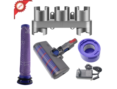 Adaptador de carga de tubo suave de manguera, filtro Hepa para piezas de aspiradora Dyson V7 V8 V10