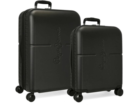 Juego de Maletas ABS Rígida Highlight PEPE JEANS Negro (48x70x28cm - 79 L)