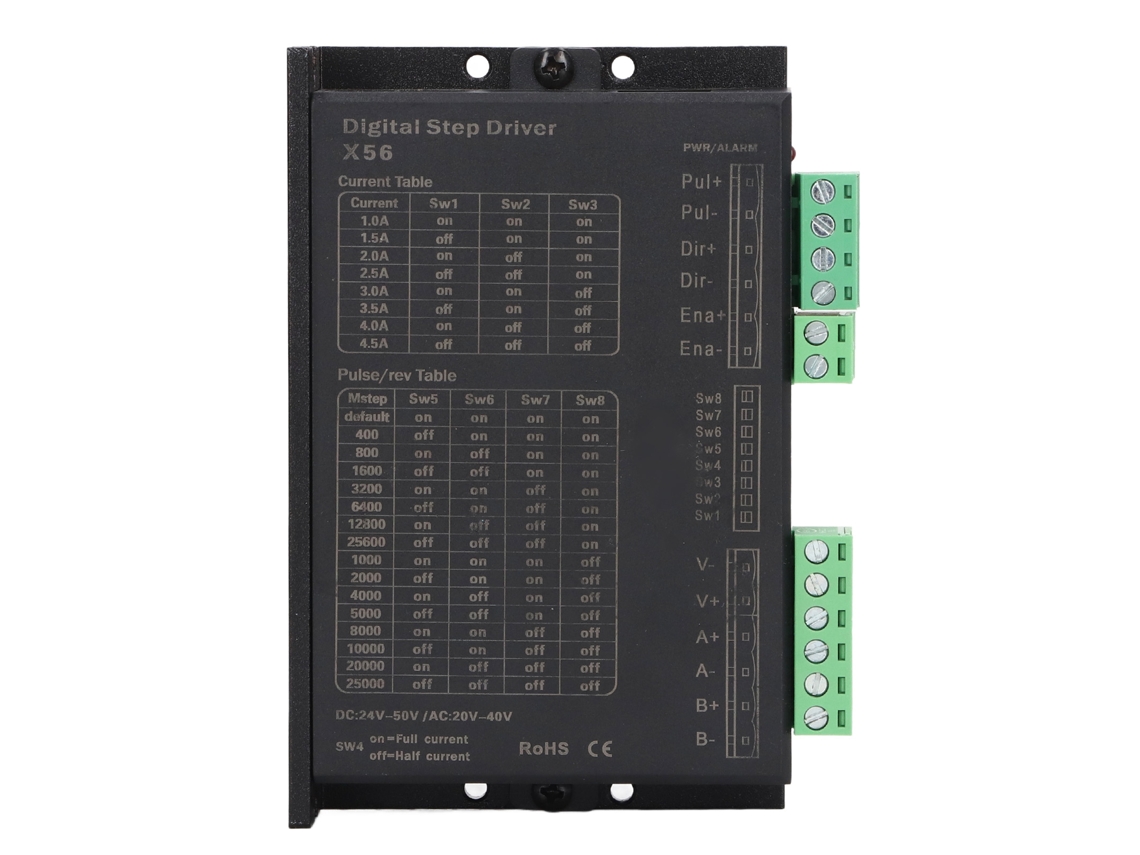 Controlador De Motor Paso A Paso 2 Fases, Driver Digital Cnc, Dc24-50v Ac20-40v 1.0-4.5a