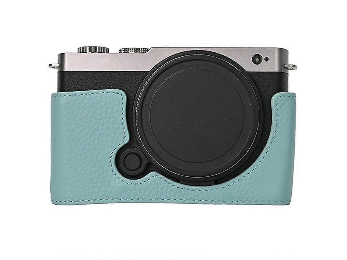 Estuche de cuero genuino compatible con la cámara Panasonic Lumix S9, batería fácil de reemplazar Facpoet