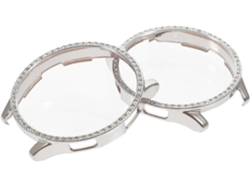 6 Piezas De Estuches Para Relojes Con Diamantes, Carcasas Brillantes, Estuche Con Purpurina Y Soporte De Secado.