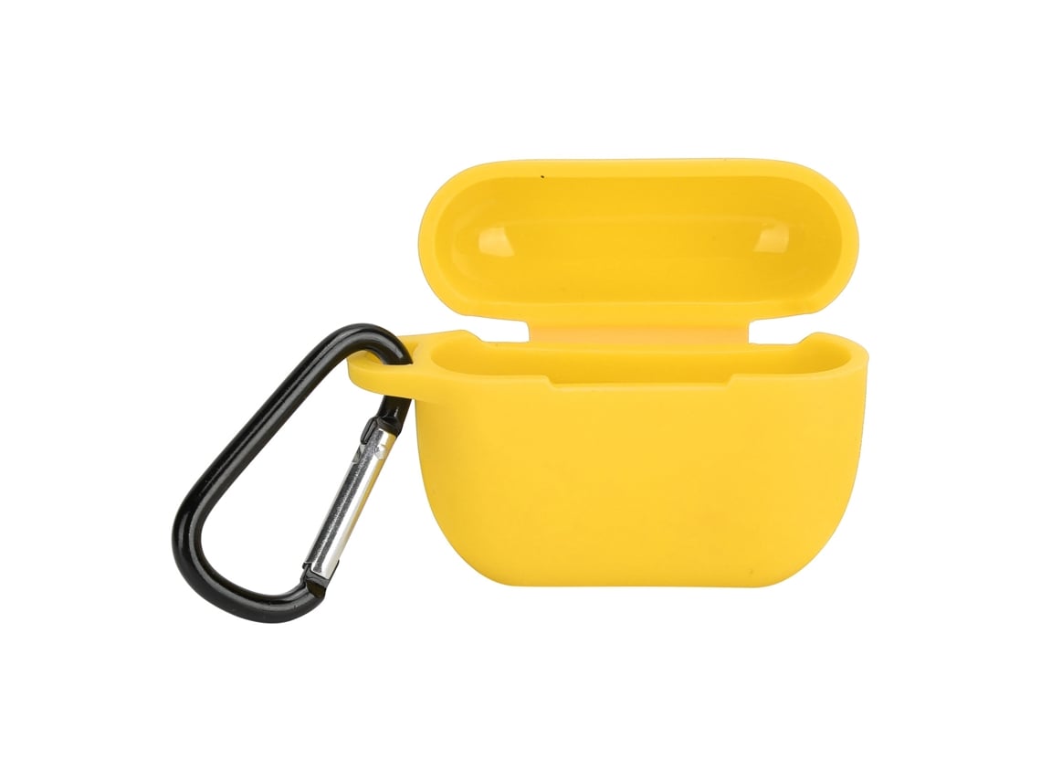 Capa De Silicone Protetora Para Carregador De Fones De Ouvido Bluetooth Ios Earbuds Pro/iii Amarela