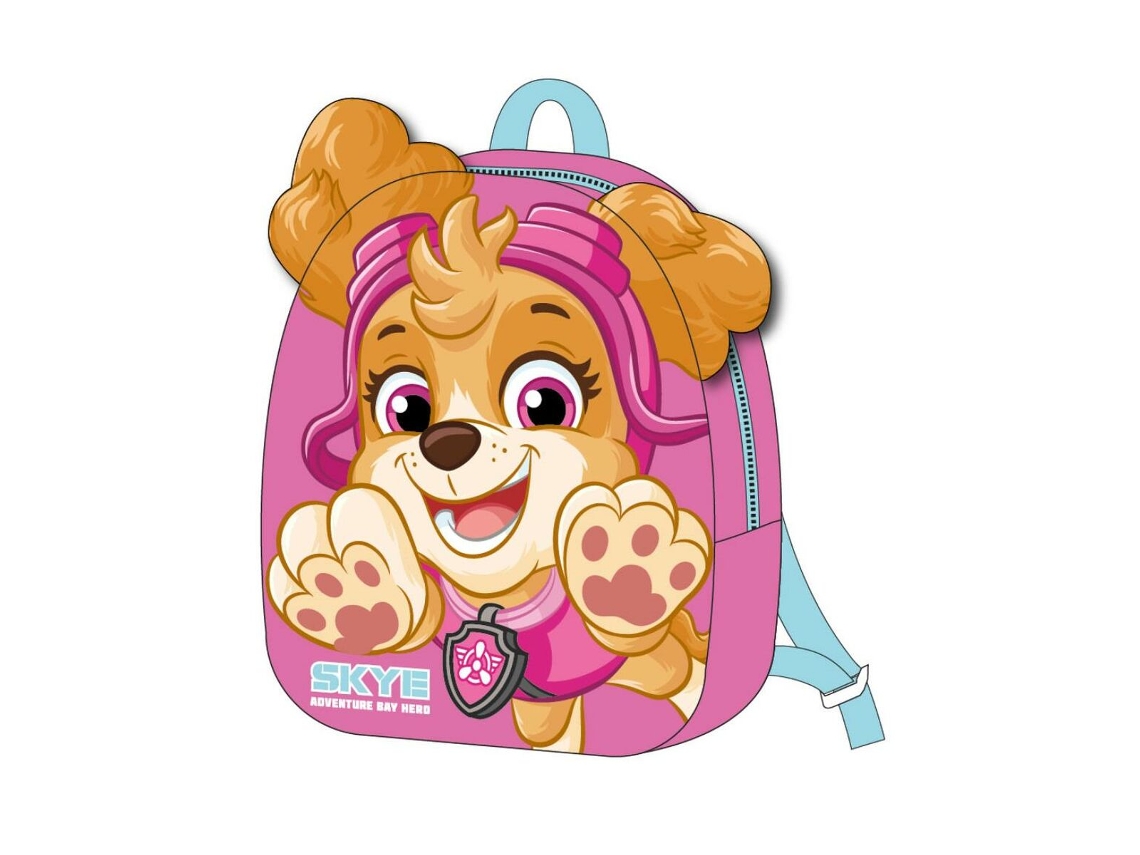 Mochila escolar rosa de la Patrulla Canina