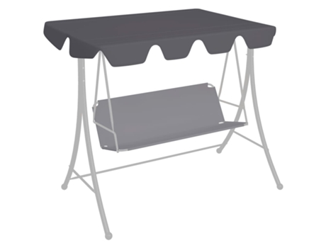 MAISON EXCLUSIVE Dosel de repuesto columpio de jardín antracita 150/130x70/105cm