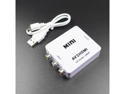 Mini Av Rca a Hdmi Adaptador Convertidor De DVD Compuesto Av2Hdmi Cadapter 1080P HDtv ONEVER