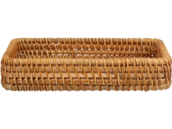 Cesta pequeña de mimbre Slowmoose para fruta/sala de estar.