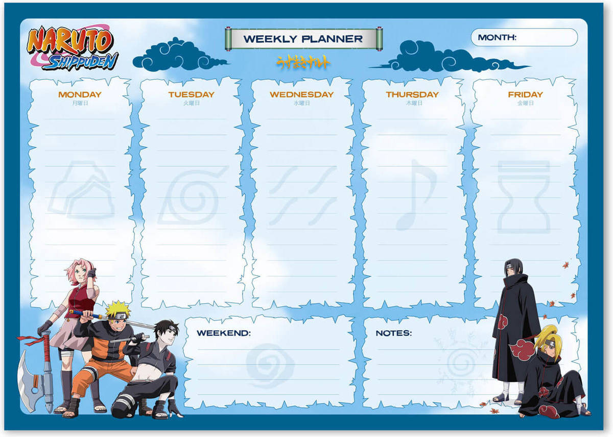 Planificador ERIK EDITORES Naruto