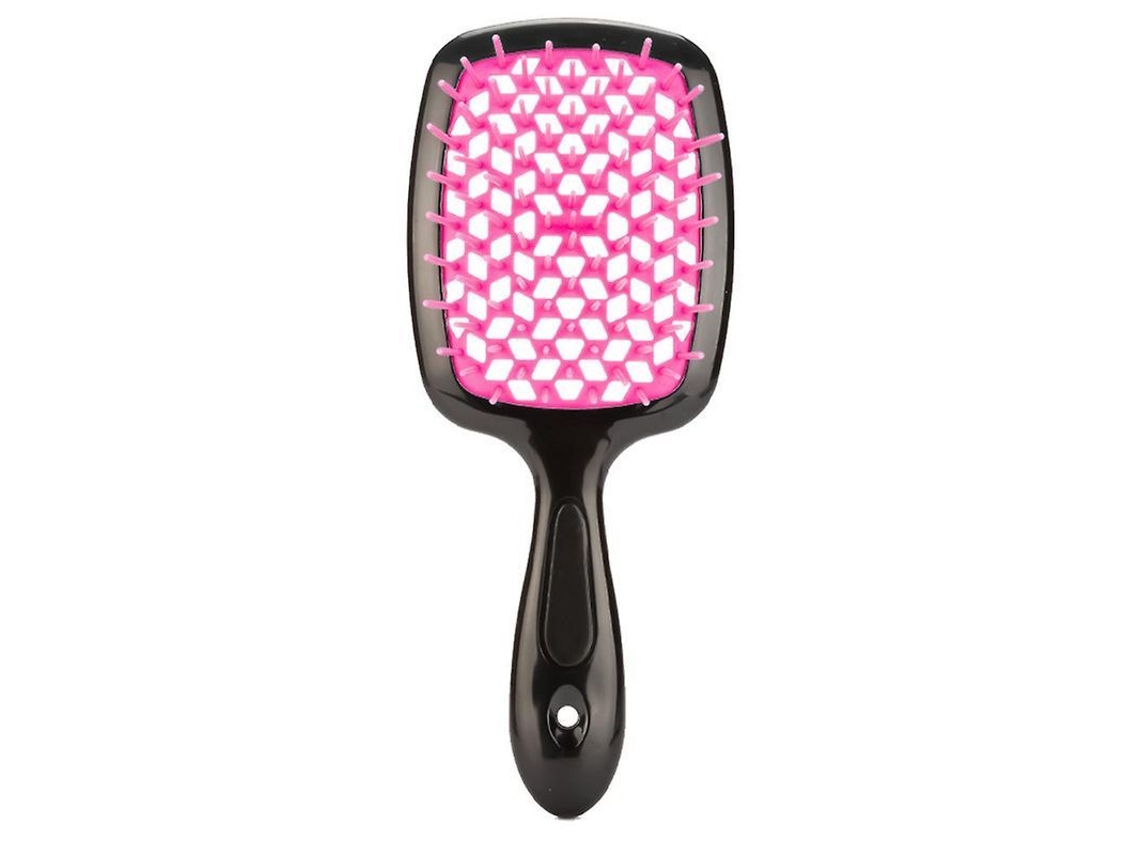 Peine Desenredante/cepillo Para Cabello Rizado Con Diseño Hueco Y Dientes Anchos.