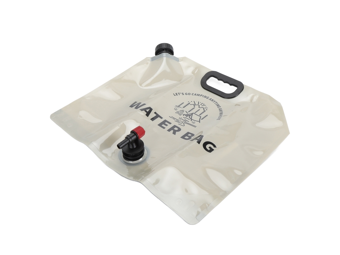 Bolsa De Agua Colapsable 9l Capacidad Grande Plegable Para Camping Viaje De Coche Al Aire Libre Color Caqui