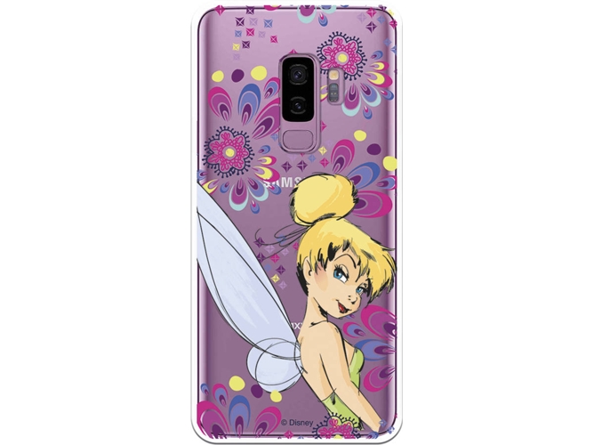 Carcasa Samsung Galaxy S9+ DISNEY Campanilla Flores Multicolor