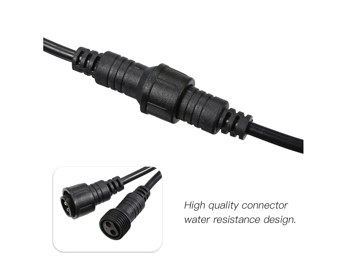 2026-cable De Extensión Tomshine 3m Ip65 Resistente Al Agua 1400w Para Luces De Cadena Ac85-265v