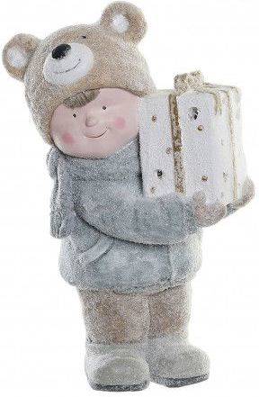 Figura Navideña Niños regalos 16x25x38 hogar y