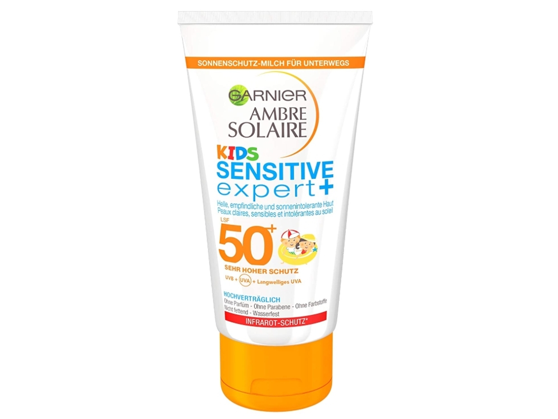 Garnier Ambre Solaire Kids Protector Solar Spf50, 50ml Resistente Al Agua, Rápida Absorción