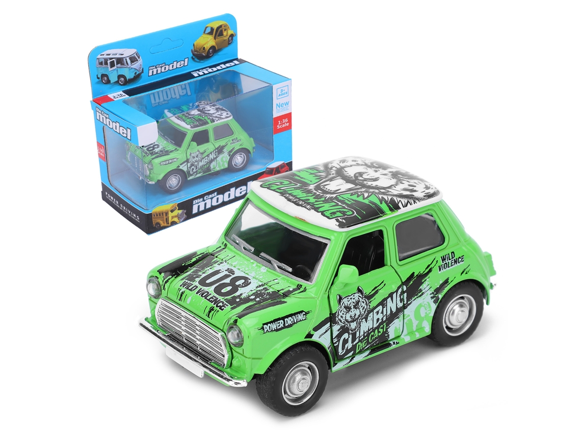 Ats-modelo De Coche Mini Grafiti Con Retroceso, Sonido Y Luz, Juguete De Batería, Regalo Para Niños, Verde