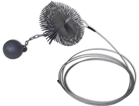 vidaXL Cepillo de limpieza de chimenea redondo 15 cm